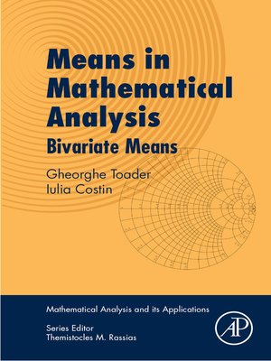 cover image of Means in Mathematical Analysis
